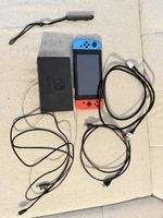 Nintendo Switch - Rot/Blau - Konsole mit Zubehoer - Top Zust