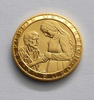 AUSTRIA - 50Euro 2003 GOLD, 10g fein, Barmherziger Samariter