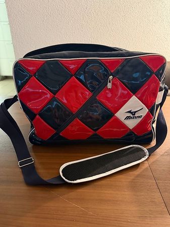 Mizuno Retro Sporttasche Lack Schultertasche Vintage
