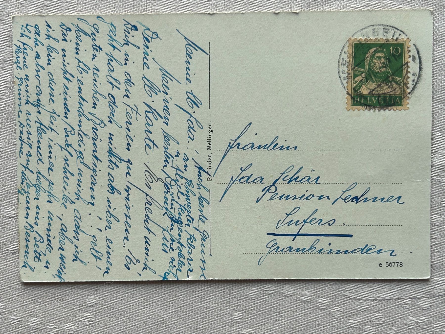 Cartoline postali: AG Mellingen – Usato da Gächliwil venduto da H-PL 1