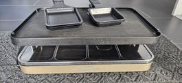 Raclette Ofen, 6 Schaufeln, Metall- und Steinplatte