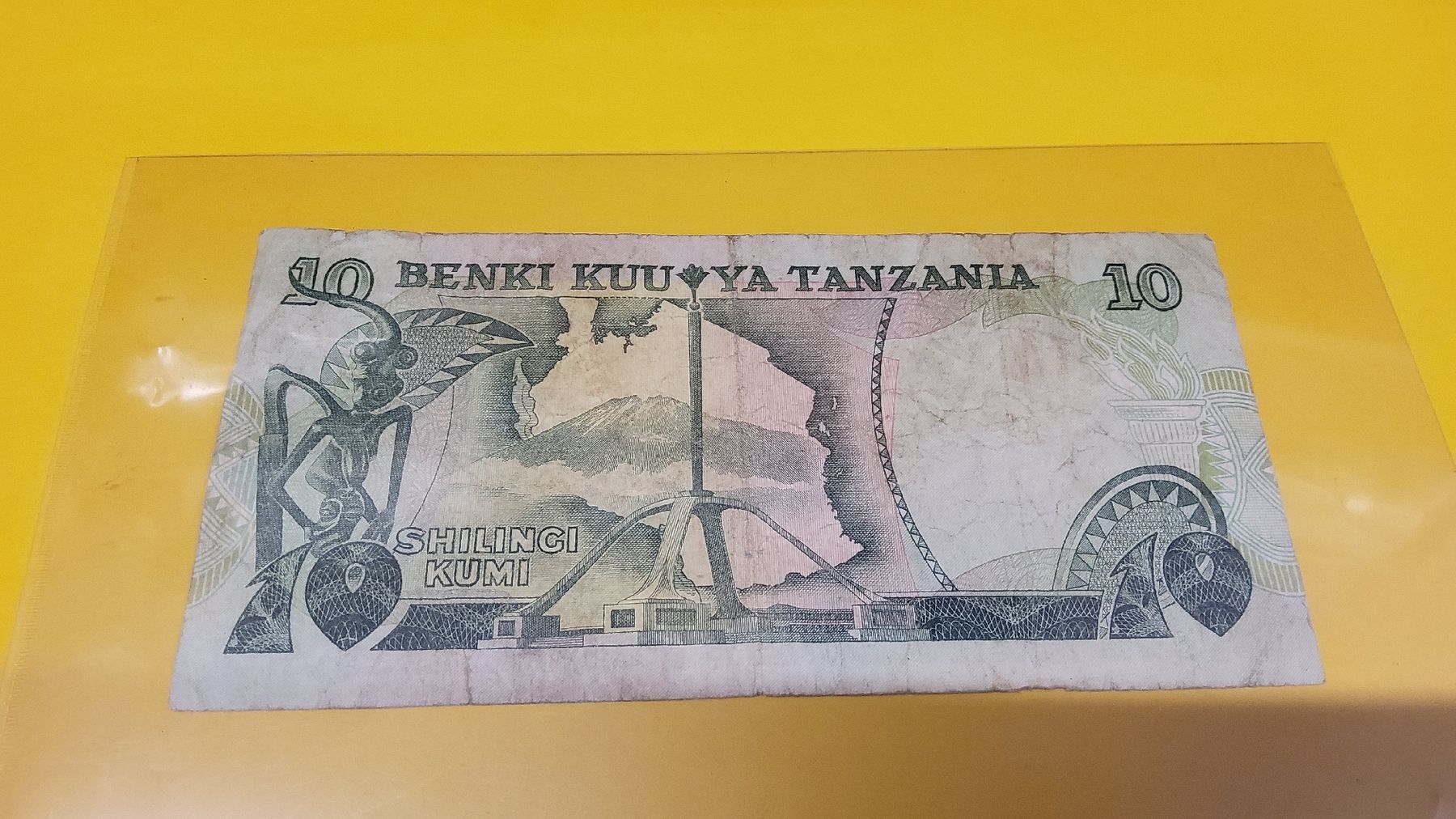 Banknoten: Tansania 10 Shilling 1986 – Gebraucht aus Herisau von Nluanalucas 1