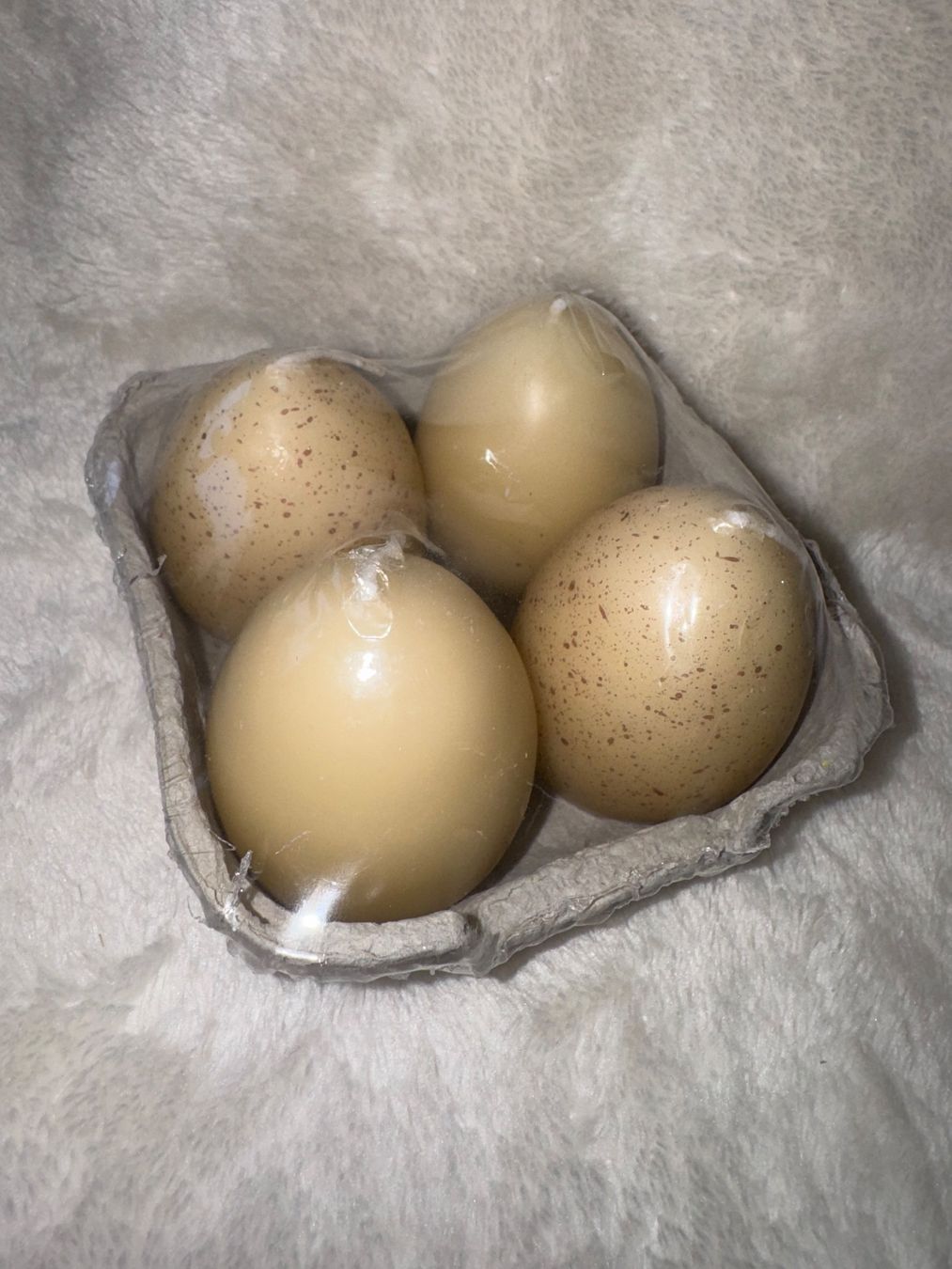 Tutte le decorazioni: 4er Set Eierkerzen, Osterdeko, Farbe Creme, Neu & OVP – Nuovo e nell'imballaggio originale da Holziken venduto da brockolino