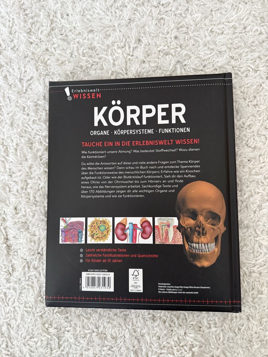 Libri: Körper-Buch: Organe, Systeme, Funktionen – Nuovo (secondo la descrizione) da Alpnach Dorf venduto da beauty87 1
