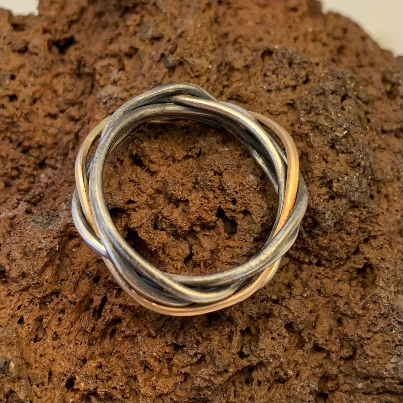 Anelli: Silberring Goldener Pfad Gr.69 – Nuovo (secondo la descrizione) da Thun venduto da Svonskj 3