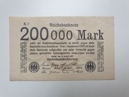 🇩🇪 Weimar hyperinflation 200.000 Mark 1923 XF