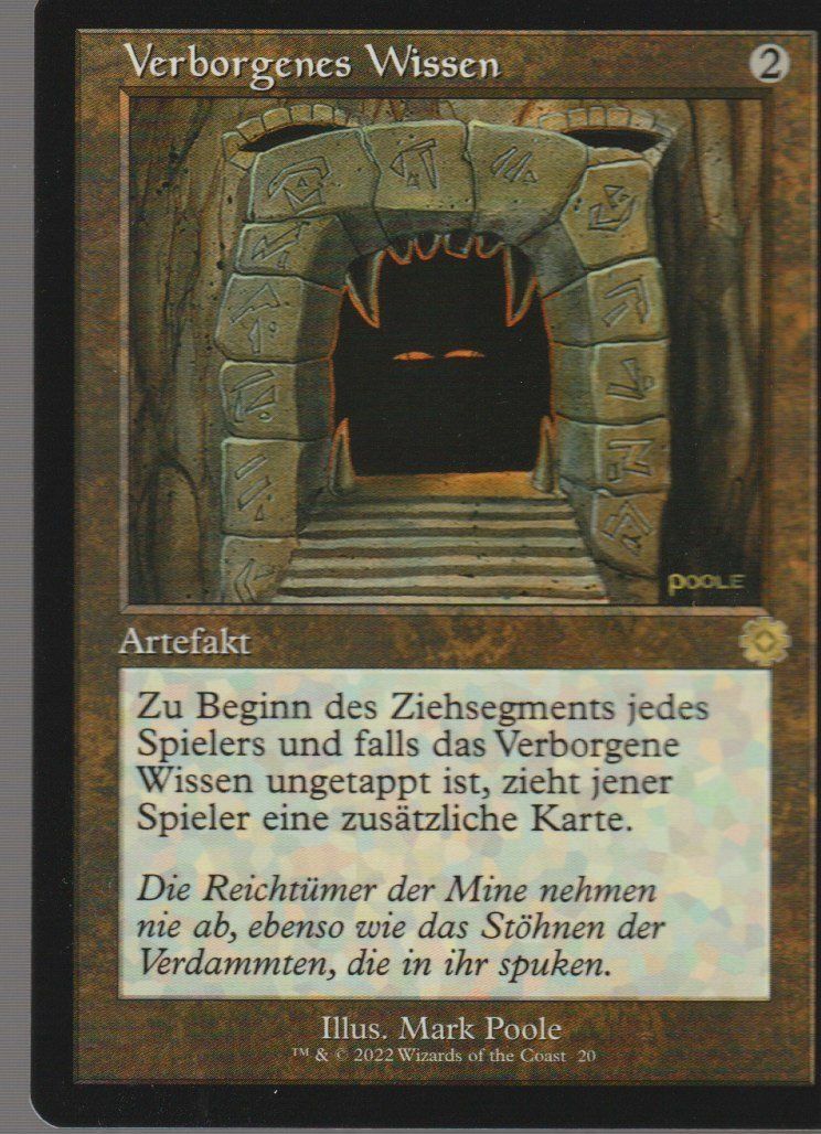 Magic The Gathering Sammelbilder & Trading cards: Magic The Gathering MTG Retro Frame Artifact  20 Verborgenes – Neu (gemäss Beschreibung) aus Vezia von Aquarius_Age
