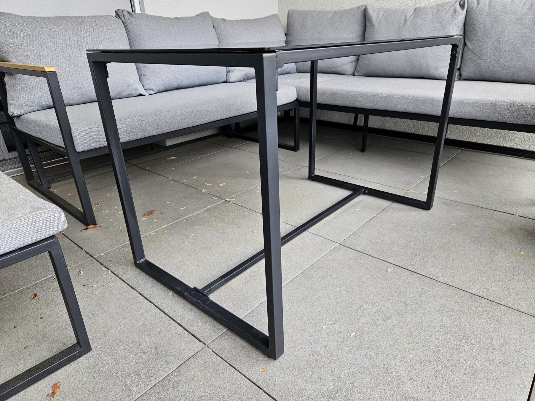 Tavoli: Metall-Tisch mit Glasplatte – Usato da Neuendorf venduto da _nadja__ 2