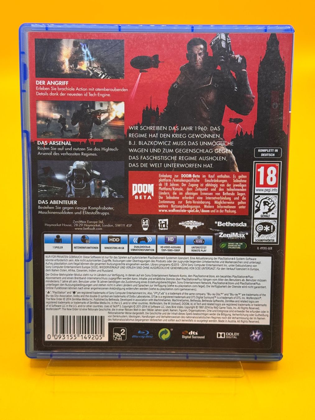 Sony Giochi: Wolfenstein - The New Order - PS4 – Usato da Oberwil b. Zug venduto da silver2024 1