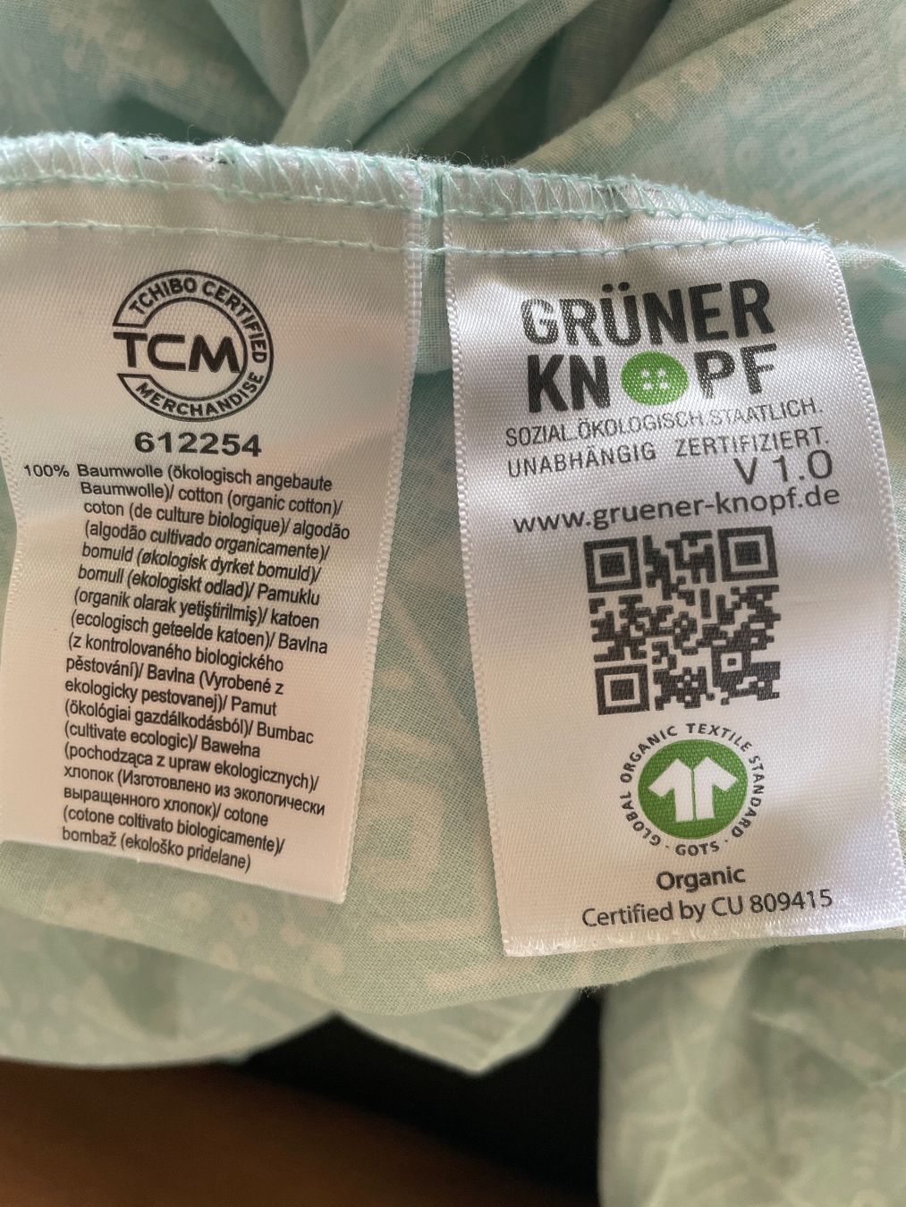 Bettwäsche: Bettwäsche mint/weiss – Gebraucht aus Neftenbach von aeronic 2
