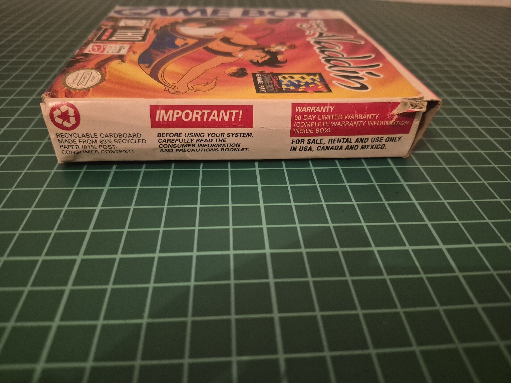 Nintendo Giochi: Disney's Aladdin Game Boy 1993, complete, great condition – Usato da Meyrin venduto da Retro-GZ 2
