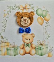 1 Stück Teddybär Bär gehäkelt crochet orsetto uncinetto 767