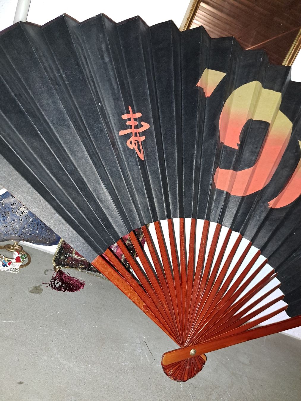 Alle Dekorationen: Asiatischer Fächer, Vintage Wanddeko, gross – Gebraucht aus Kölliken von Upcycling-by-Mc-TAM 2
