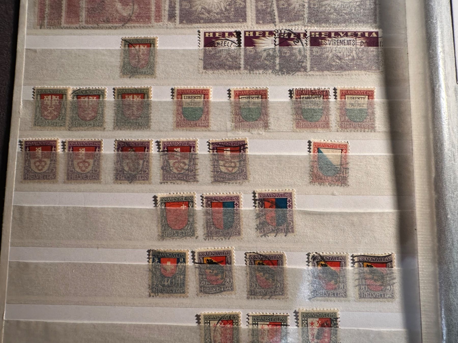 Tutti i francobolli: Pro Juventute 1919, 1920, 1921 usw. – Usato da Stettfurt venduto da 2442 1