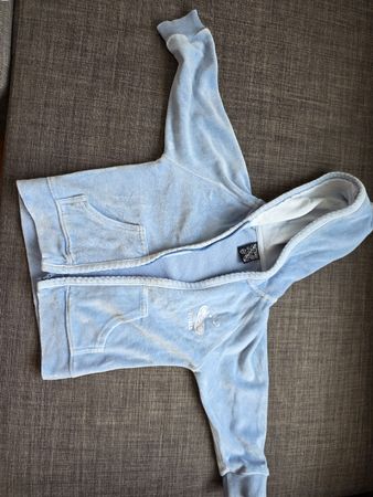 Baby Jacke Frottee hellblau Grösse 74 neuwertig