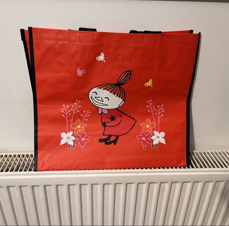 Moomin /Mumin Einkaufstasche, d.orange, direkt aus Finnland!