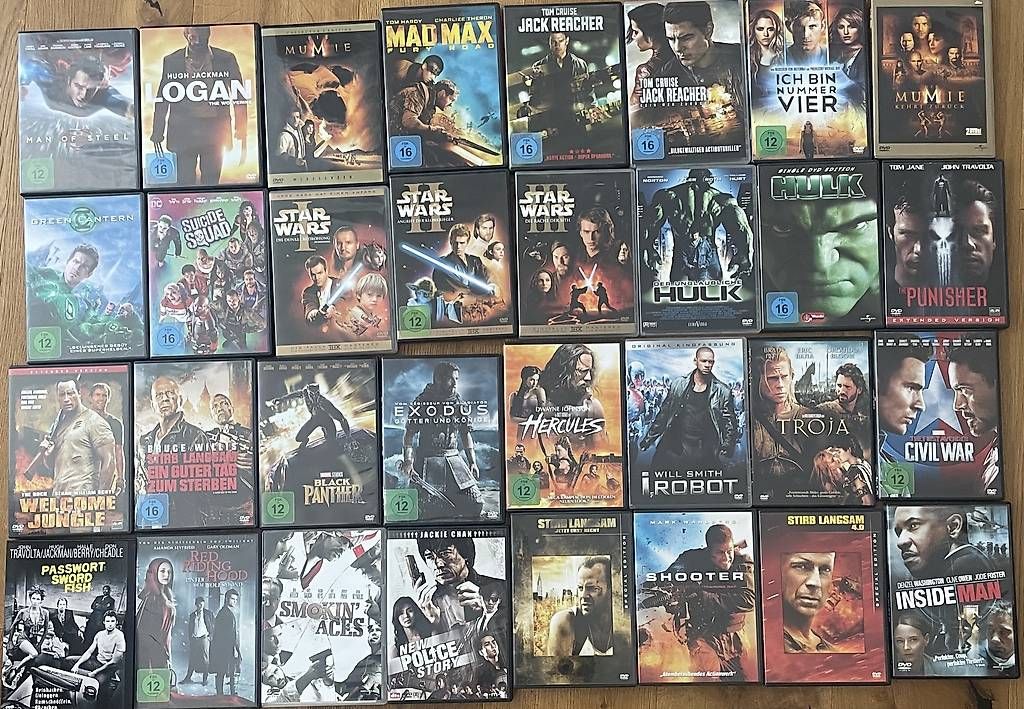 Tutti i DVDs: 24 Stk DVD Sammlung – Usato da Arnegg venduto da Marcov8563