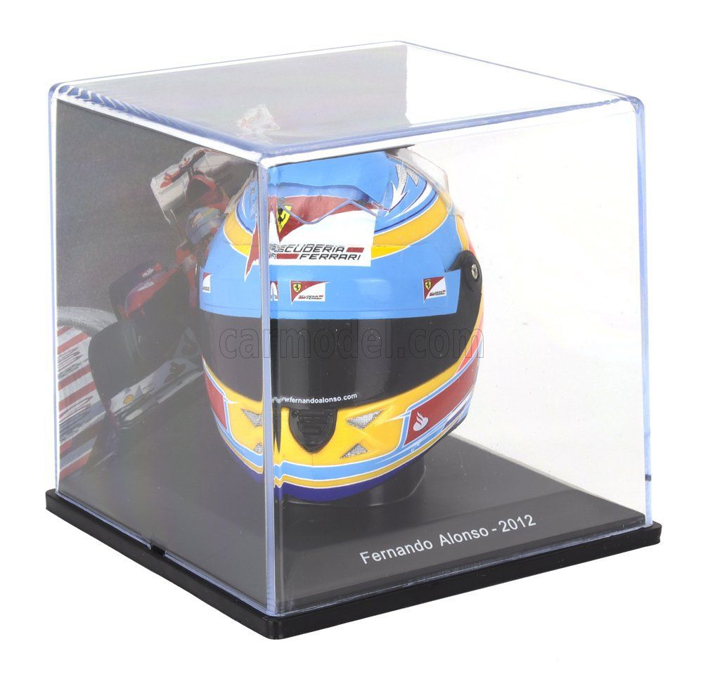 Spark Modellini d'auto: Fernando Alonso Ferrari Formel 1 Helm 1:5 - 2012 – Nuovo e nell'imballaggio originale da Wetzikon ZH venduto da tuningschmiede 2