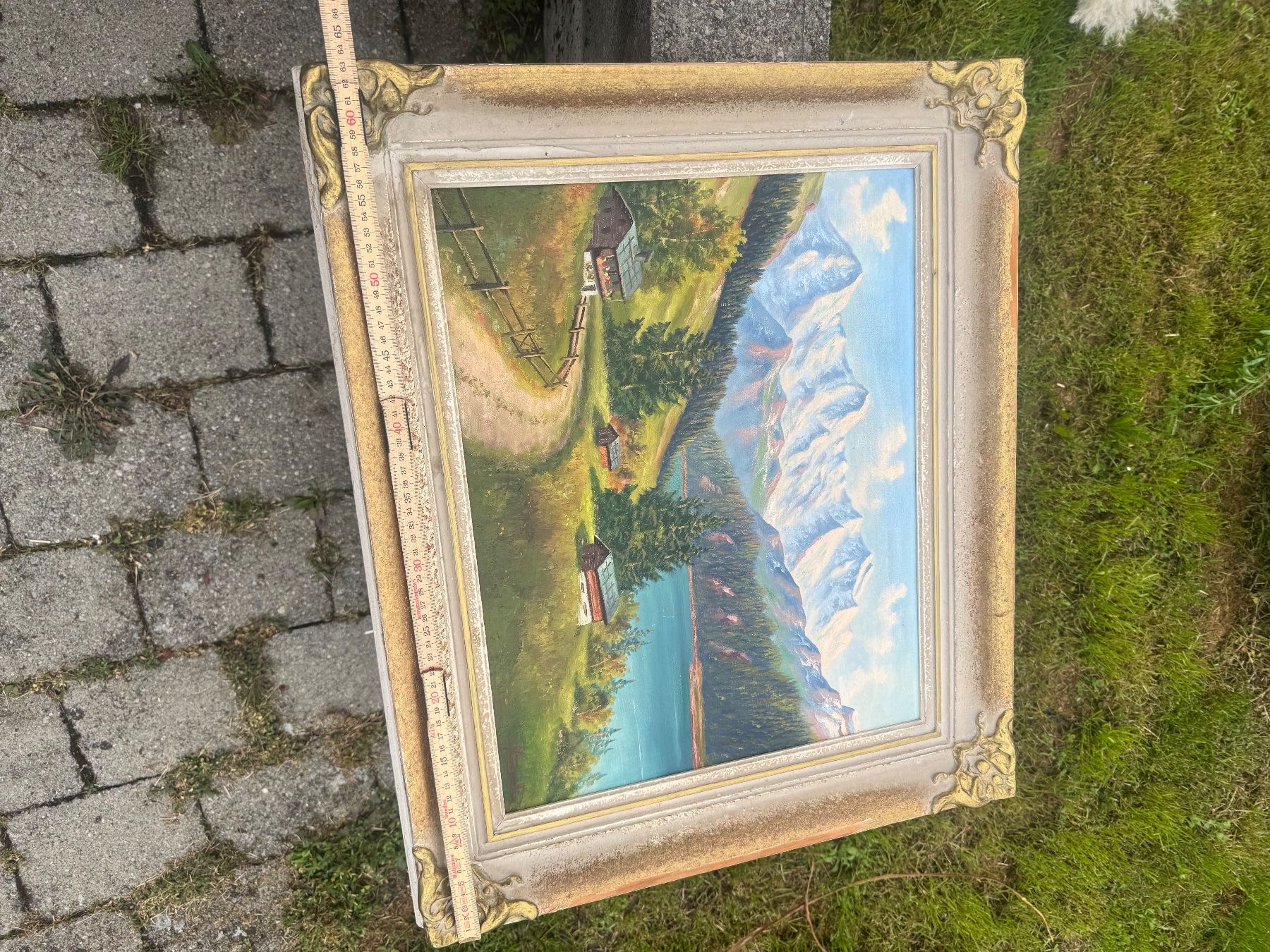 Gemälde: Wunderschönes Ölgemälde - Berglandschaft mit See! – Gebraucht aus Seuzach von kaufes8 6