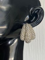 Clips d'oreilles vintage scintillants, en argent 925 12.87g