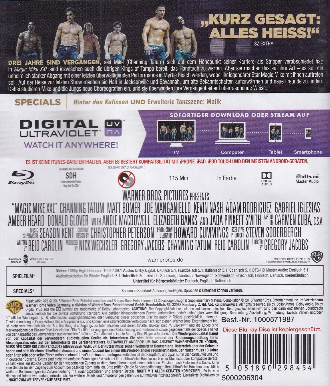 Tutti i DVDs: Blu Ray ab Fr. 2.--, Magic Mike XXL – Usato da Lausen venduto da Mondeo10628 1