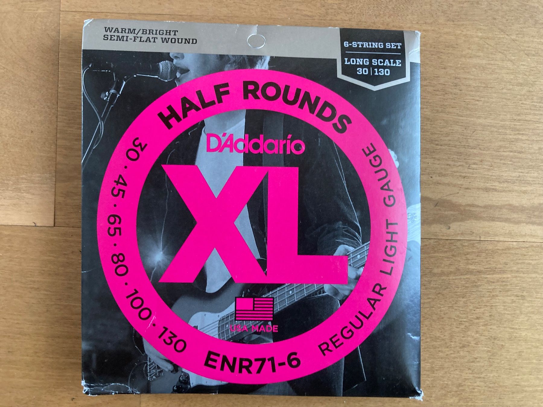 D'Addario Strumenti musicali: Bass-Saiten, 6-string, D'Addario "Half rounds" – Nuovo e nell'imballaggio originale da Muttenz venduto da El_profundo