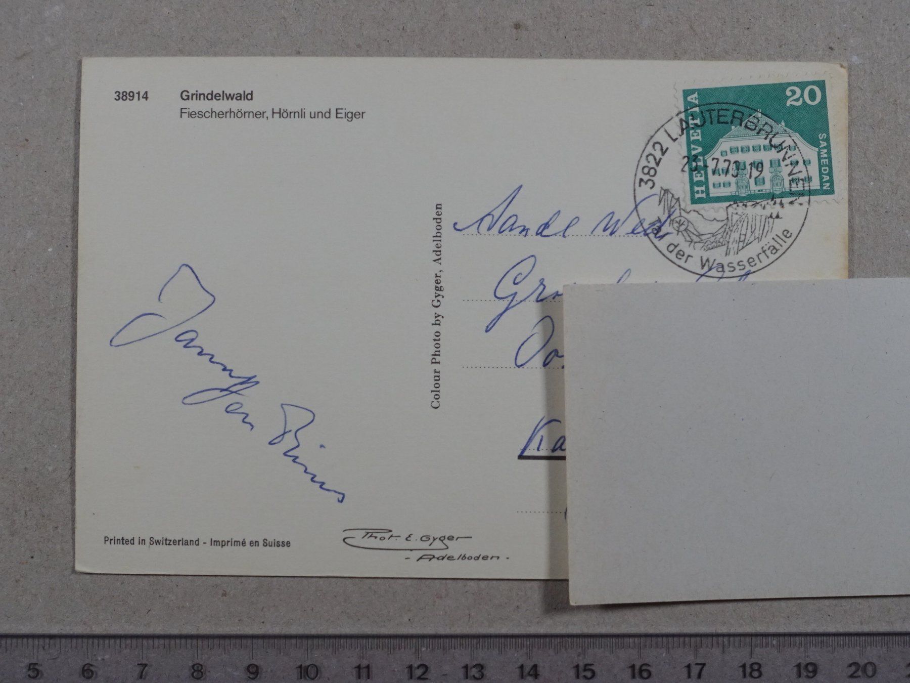 Cartoline postali: Grindelwald, 1970 – Usato da Lenzburg venduto da fh1 1