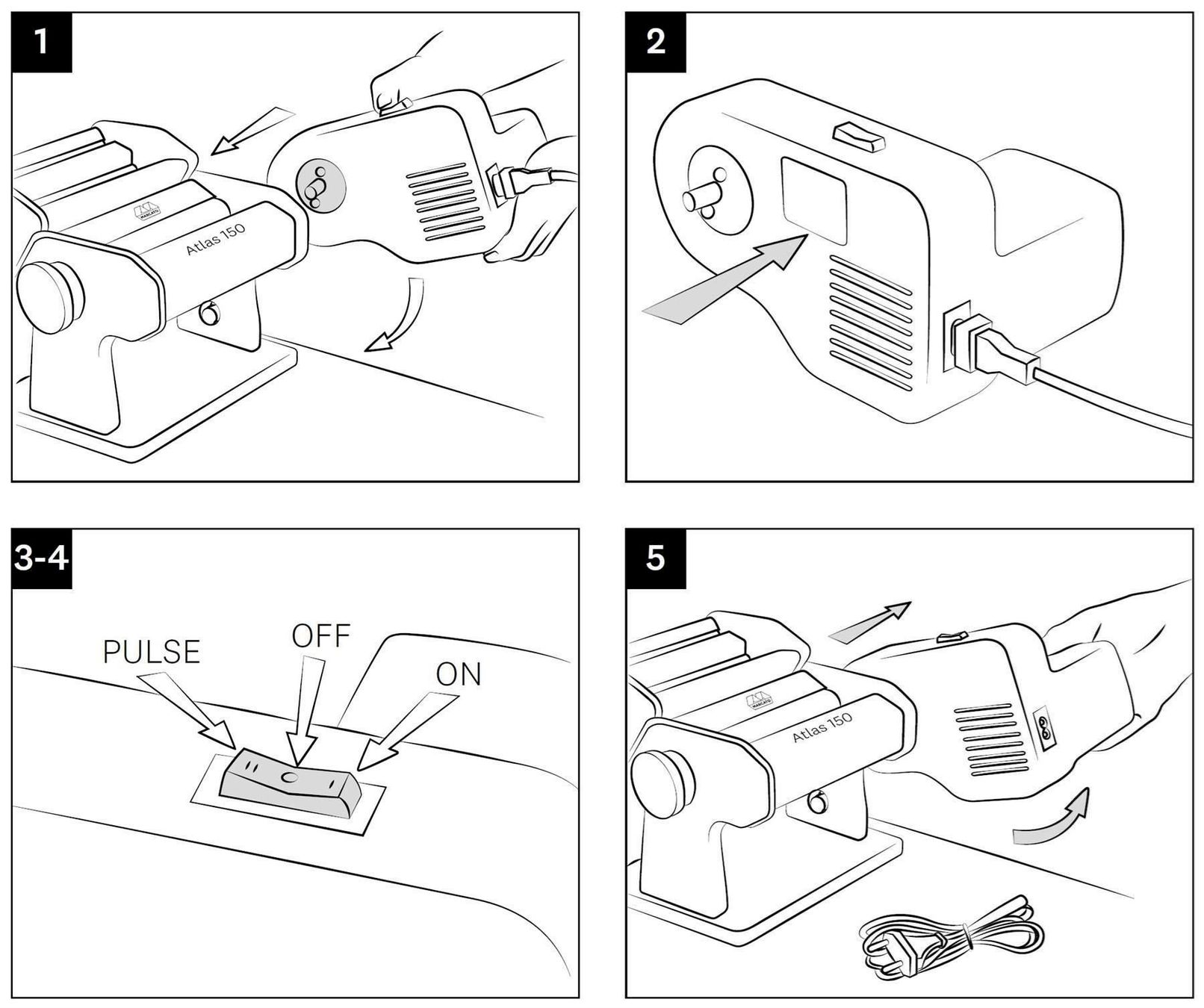 Elettrodomestici da cucina: Marcato Pastadrive - Nudelmachine Motor – Nuovo e nell'imballaggio originale da Bottighofen venduto da zaap 3