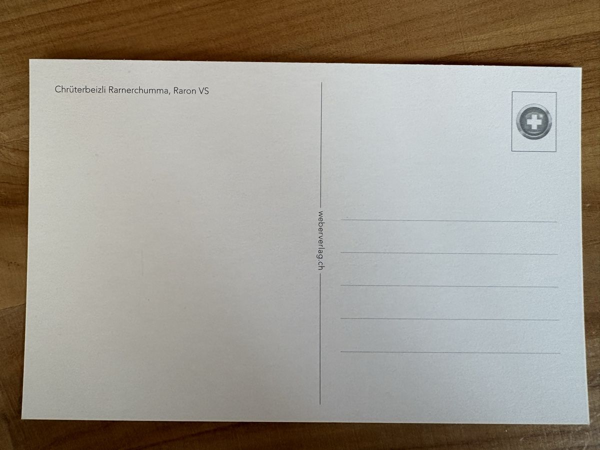 Cartoline postali: AK von Chrüterbeizli Rarnerchumma Raron – Nuovo (secondo la descrizione) da Rümlang venduto da Kartenpost1 1