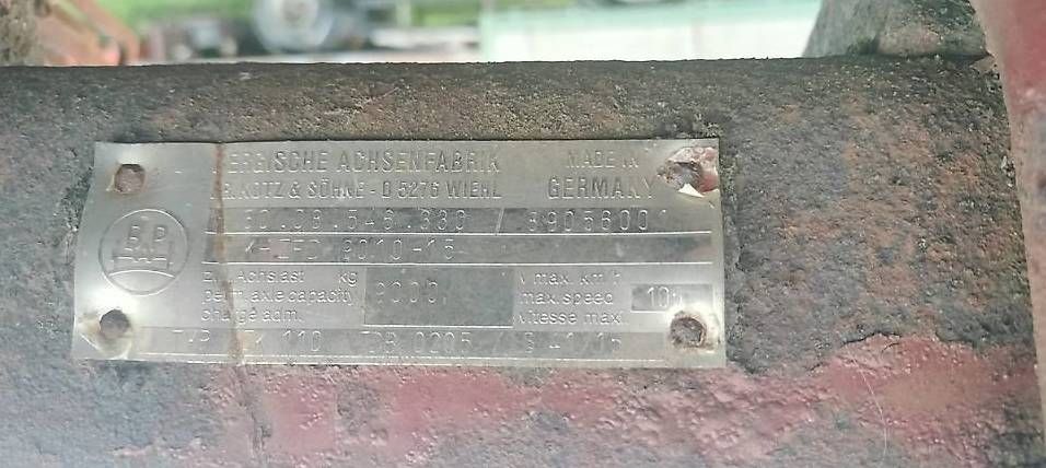 Rimorchi: Achse / BPW ZK 110 – Usato da Engwilen venduto da FaehAnhaengerGmbH 2