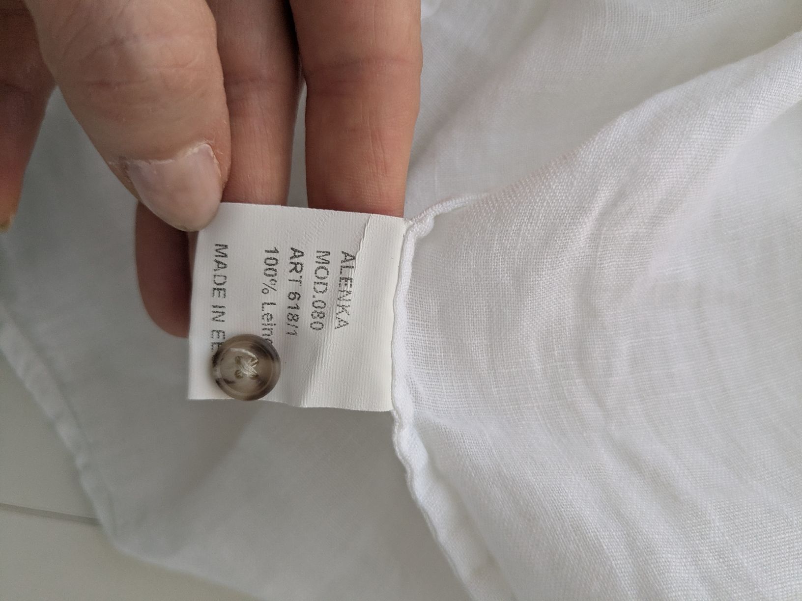 Blusen: Leinen Bluse Weiss, Gr. 34 - Sommerlich! – Gebraucht aus Rorschach von olg_5qq2 3