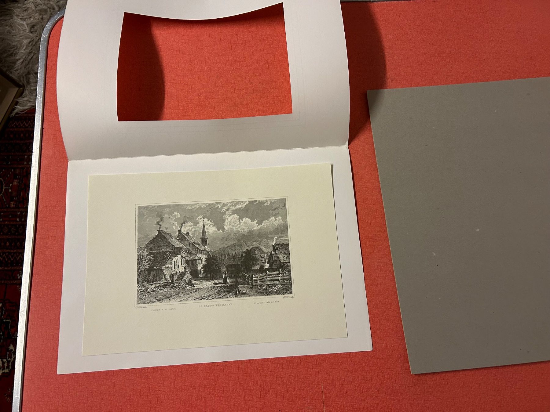 Stiche: Bild Stich St. Jakob bei Basel,Passepartout. – Gebraucht aus Lanzenhäusern von vic63 1