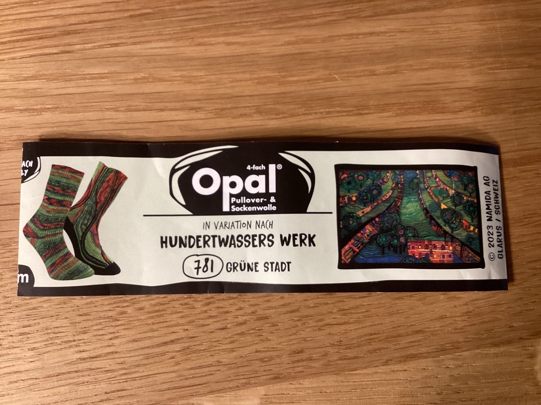 Calze: Handgestrickte Hundertwasser Socken NEUSTE Kollektion 4 – Nuovo e nell'imballaggio originale da Flawil venduto da kruemeli02 2