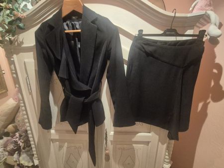 Damen Kostüm Set schwarz Blazer und Rock gebraucht