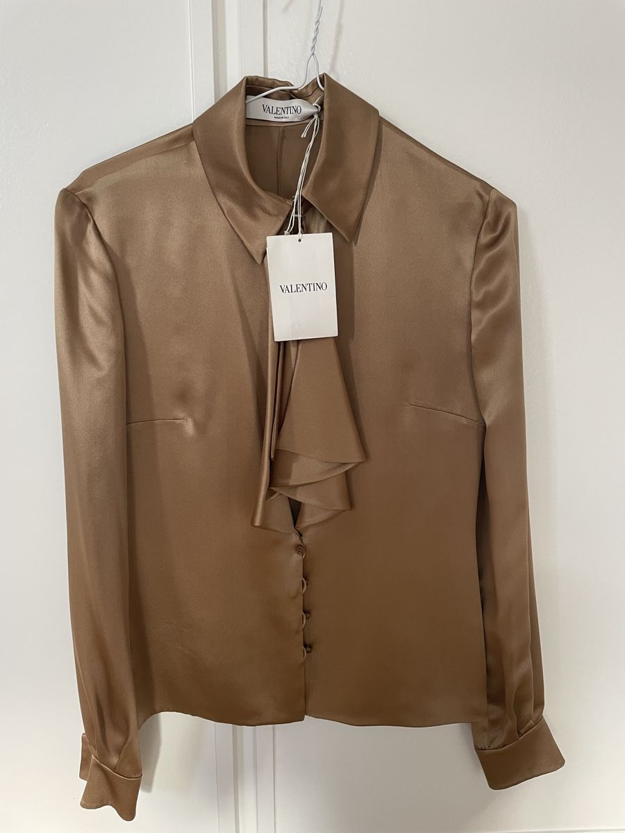 Valentino Camicette: Valentino Silk Blouse - Size 6 – Nuovo (secondo la descrizione) da Zürich venduto da LoveFashion76