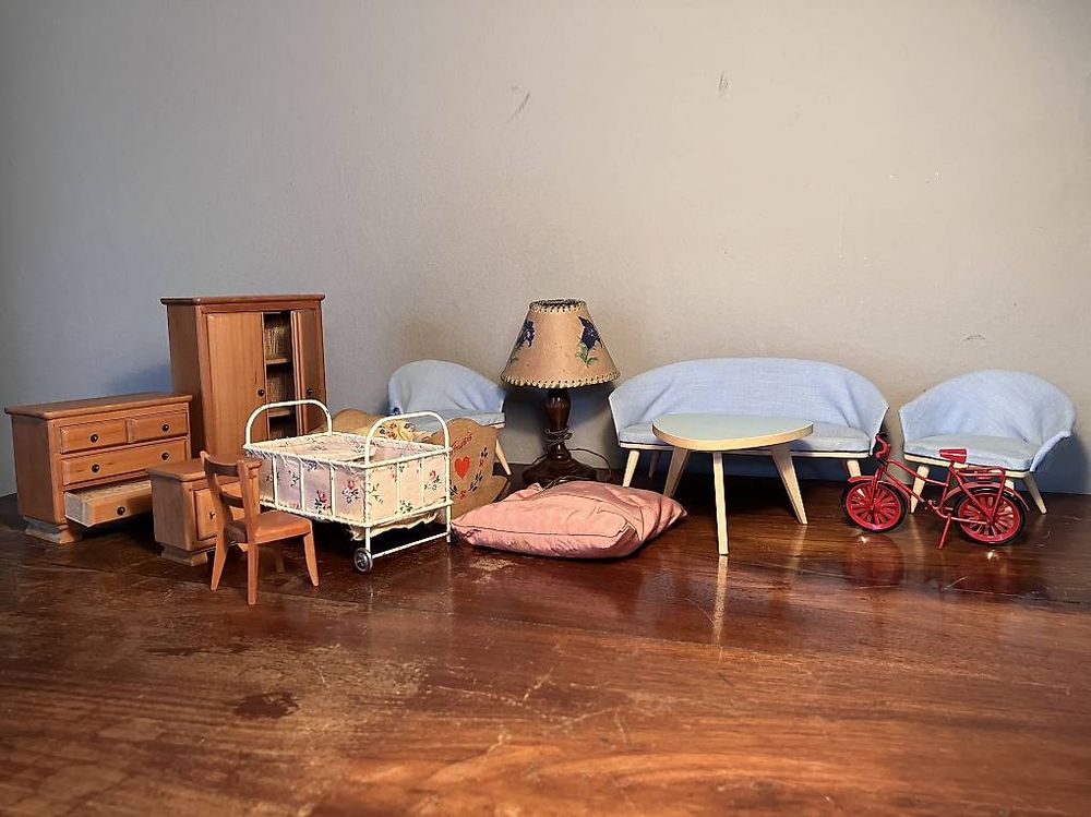 Mini Telefono Vintage In Lega Per Case Delle Bambole – Set Da 2 Pezzi, Decorazione Retrò Per Scrivania E Collezione