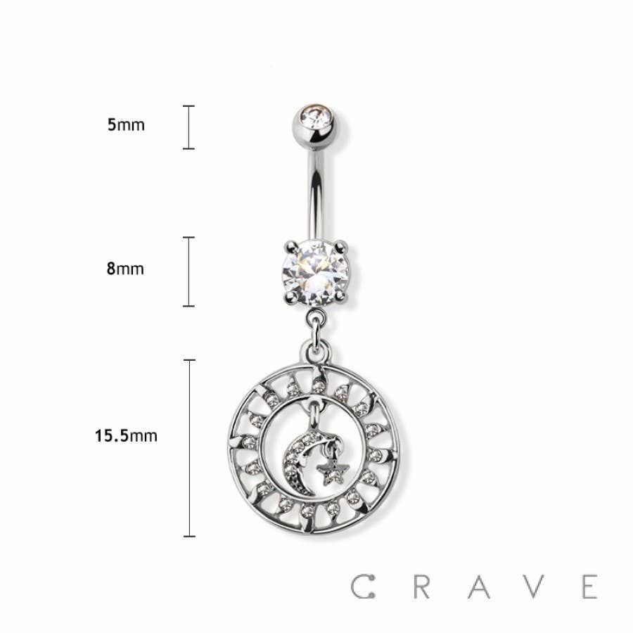 Gioielli per piercing: Bauchnabelpiercing mit Sonne und Mond – Nuovo e nell'imballaggio originale da Döttingen venduto da Orangeroad 1