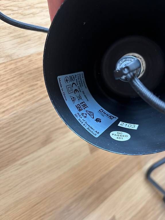 Ikea Lampadari & plafoniere: Schwarze IKEA Hängeleuchte Metall – Usato da Stäfa venduto da Miranda_md 1