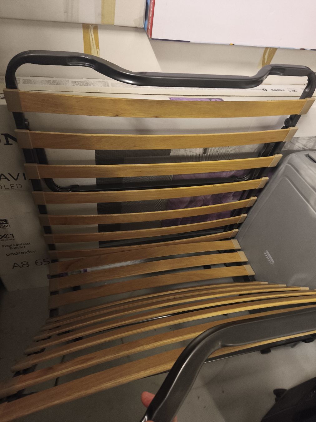 Reti a doghe: Folding Bed Frame Wooden Slats Metal Base – Nuovo (secondo la descrizione) da Dübendorf venduto da naj_szp5 1