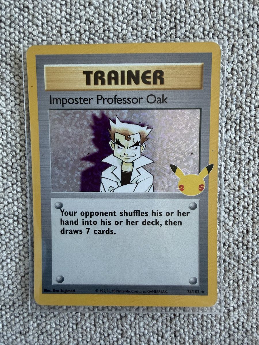 Pokémon Carte collezionabili: Pokémon Trainer imposter Professor Oak – Nuovo (secondo la descrizione) da Männedorf venduto da Trixi1010 1