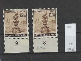 DEUTSCHES REICH 1944 ** GROSS DT. FULDA