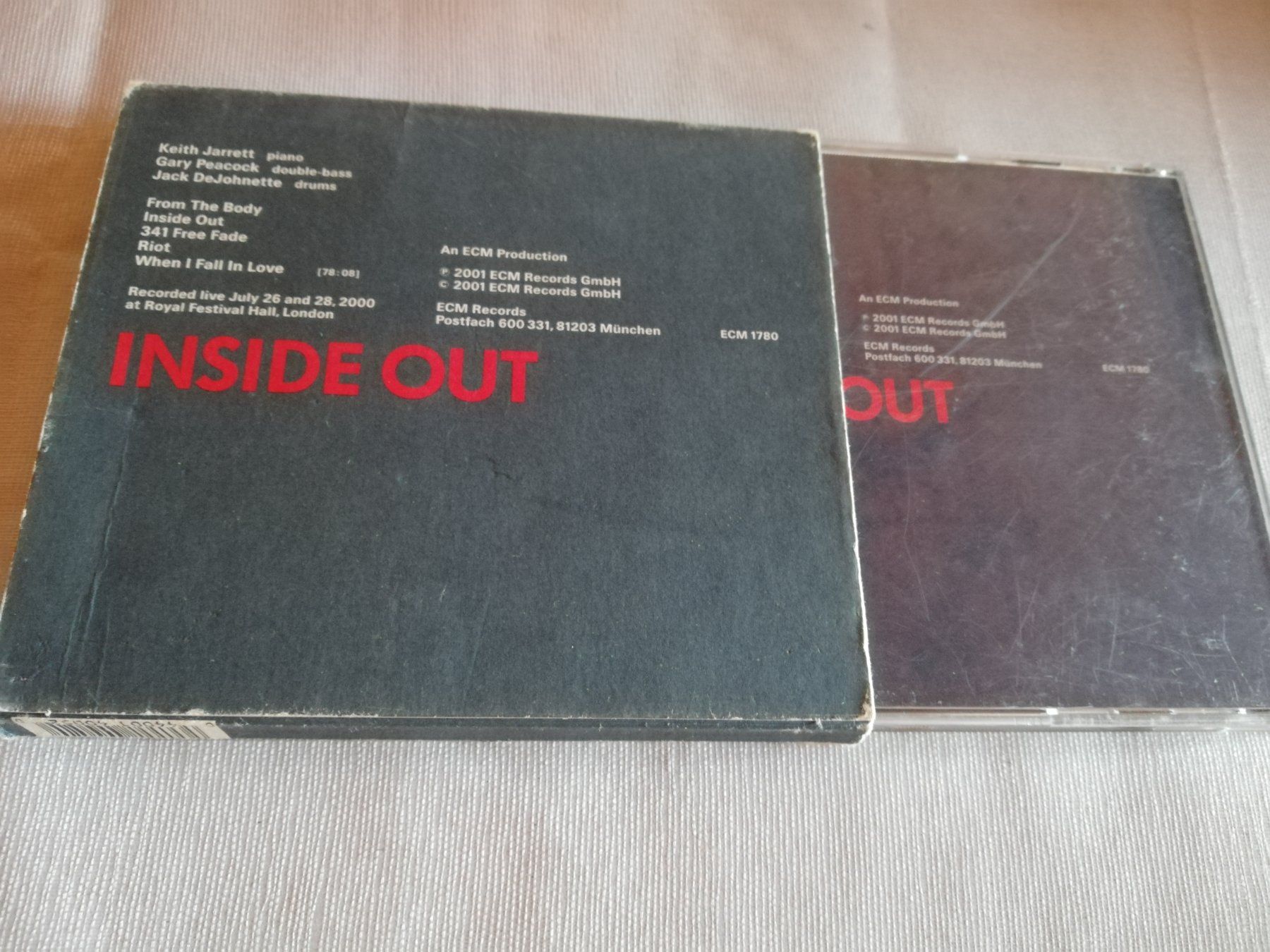 CD: KEITH JARRETT / GARY PEACOCK / JACK DEJONETTE - INSIDE OUT – Usato da Bern venduto da Vinylsound.ch 1