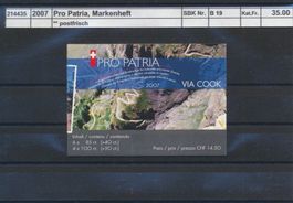 2007 Pro Patria, Markenheftchen, ** postfrisch