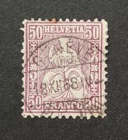 Sitzende Helvetia 1867, ZNr.43 gestempelt