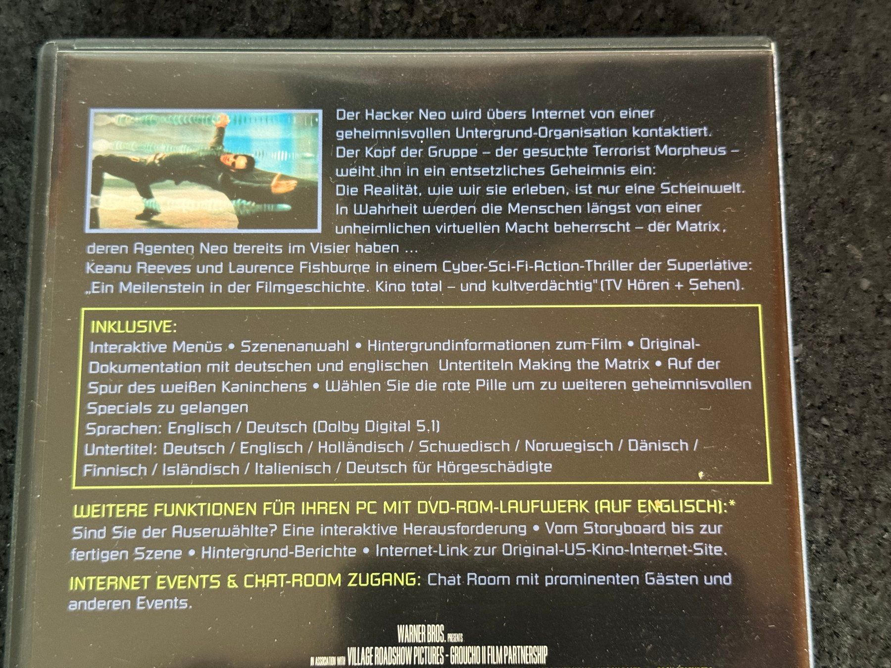Alle DVDs: MATRIX DVD EN/DE Keanu Reeves  Laurence Fishburne – Gebraucht aus Fribourg von tschjoly 2