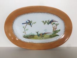 Plat oval en porcelaine peint à la main