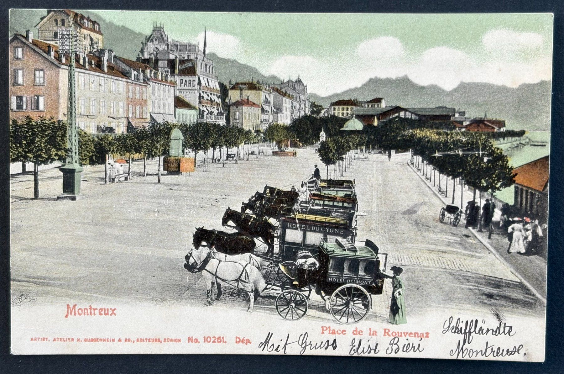 Cartoline postali: ANSICHTSKARTE MONTREUX 1906 – Usato da Ostermundigen venduto da crazy-horse-1840