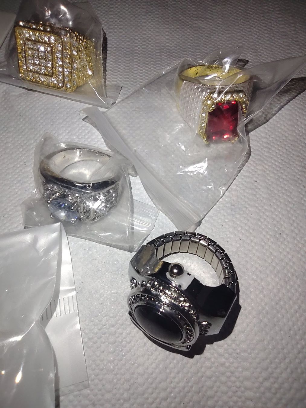Anelli: MODESCHMUCK ** 9 FINGERRINGE ** GOLD & SILBERFARBIG ** ELVIS – Nuovo (secondo la descrizione) da Lupfig venduto da Womewome 4