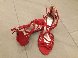 Damen Sandalen, rot