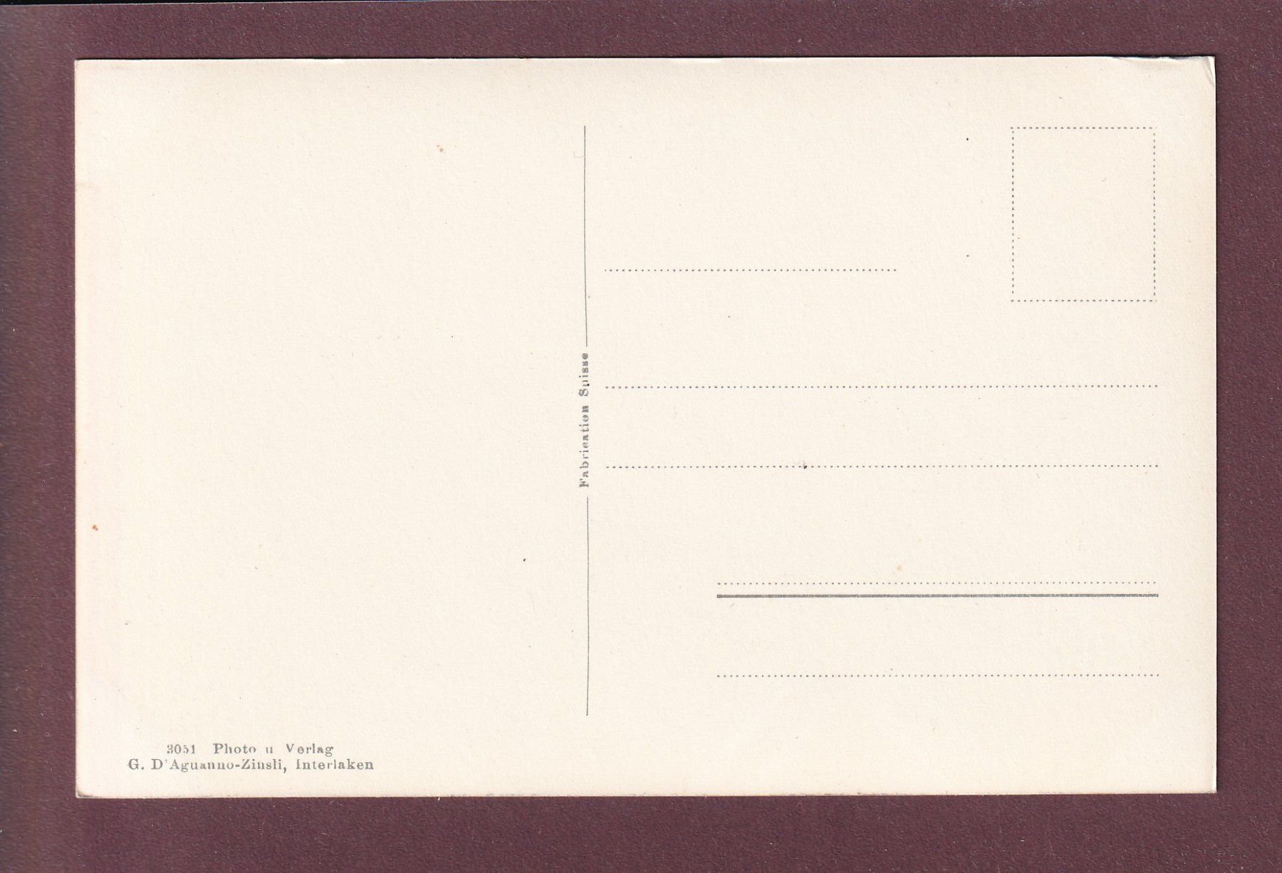 Cartes postales: Interlaken - UNTERSEEN - Niesen – D'occasion à Pully par nicecards 1